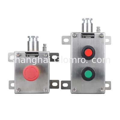 IP65 Waterproof 304 Stainless Steel Flameproof Push Button Box Ex de IIC T6 Gb Anti-Corrosion Enclosure Flammable Explosive Area