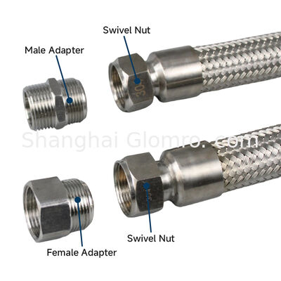 Stainless Steel Explosion-proof Flexible Pipe Exd II Gb IP66 WF1 DN15-DN50 Bendable Cable Protection Conduit