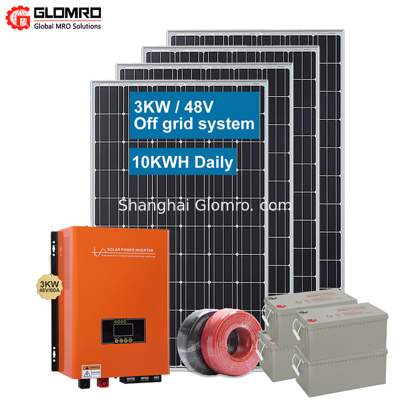 Home Solar Energy System Grid Tied Solar Power System 3Kw 5Kw 6Kw 8Kw 10Kw