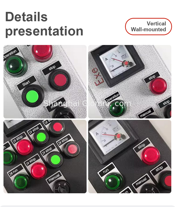 BAXIT Aluminum Alloy Power Control Panel Wiring Junction ATEX Explosion Proof switch button Box 
