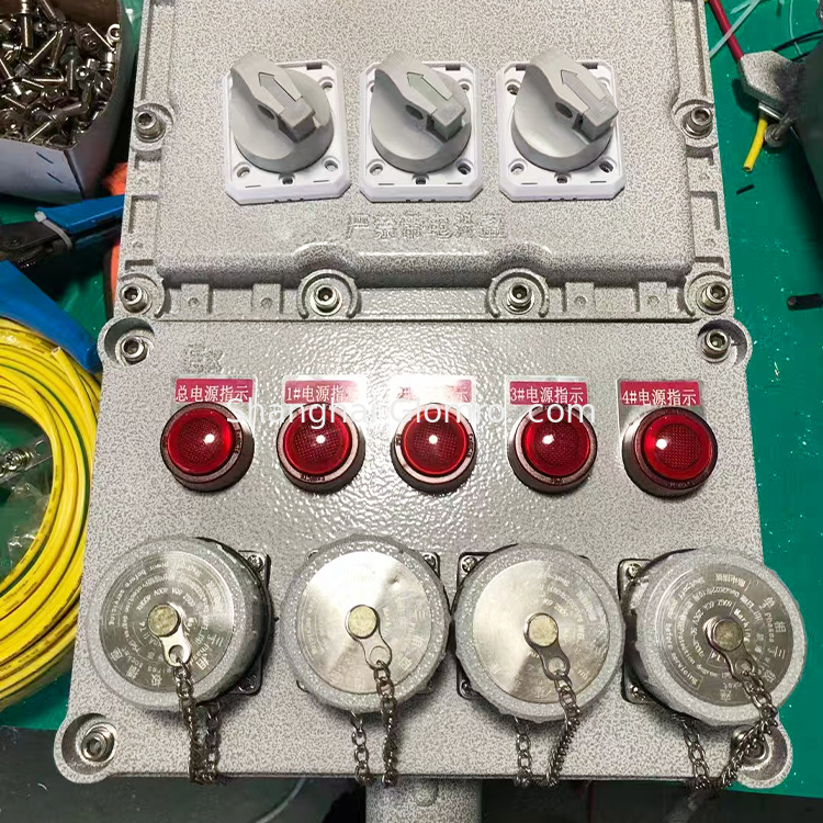 IP66 Waterproof Explosion-Proof Lighting Power Distribution Box AC 380V 250A