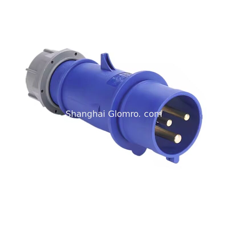 Copper pins with nickel plating IP44 Waterproof Industrial Plug16A 200-250V 32A 380-415V