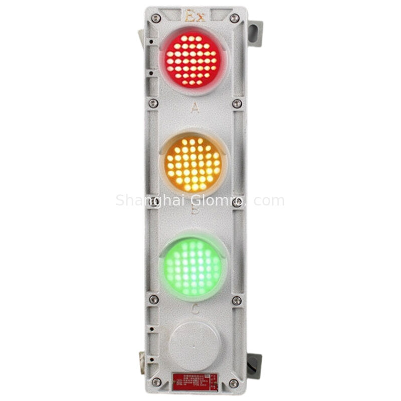 Flameproof Sliding Contact Line Indicator IP66 WF1 AC220/380V Red Yellow Green LED Phase Status Warning Lamp